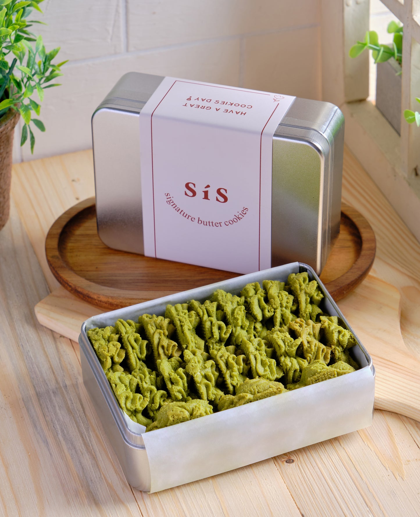 Matcha Butter Cookies