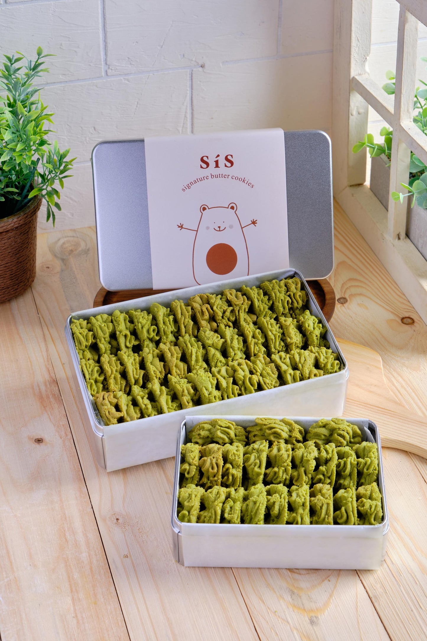 Matcha Butter Cookies