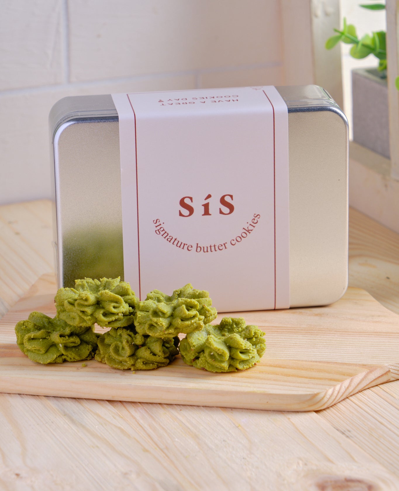 Matcha Butter Cookies