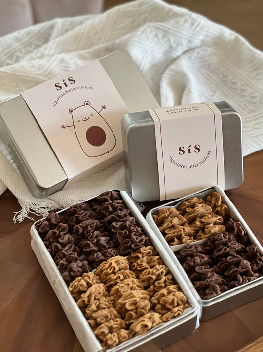 Mix of Cocoa-Coffee Butter Cookies