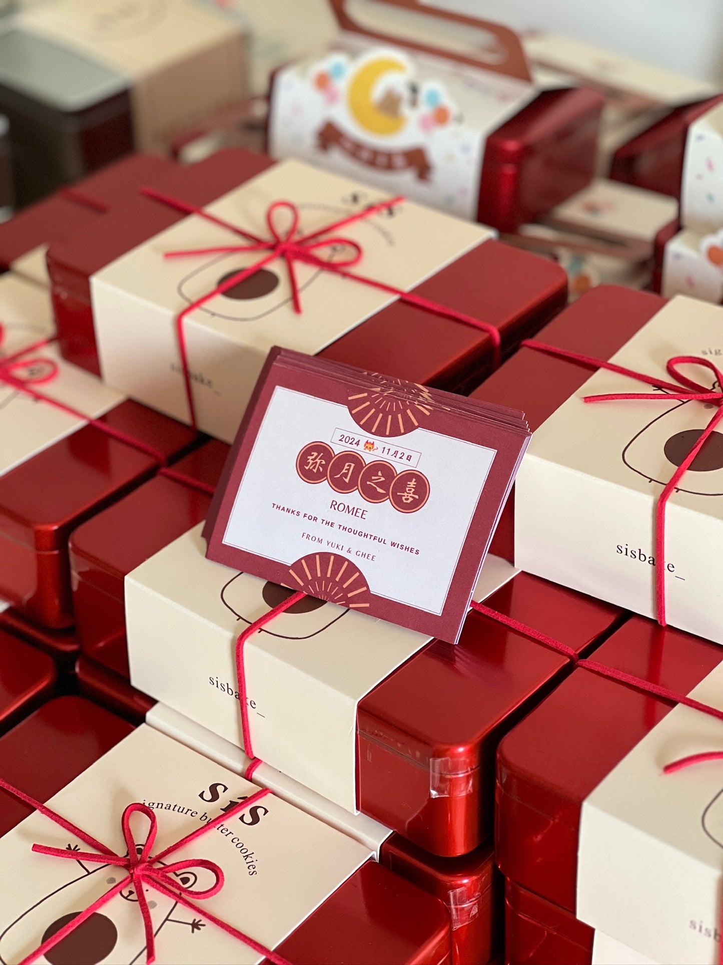 Classic Red Tin With Ribbon