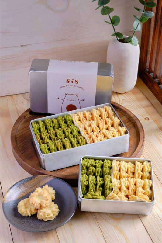 Mix of Classic-Matcha Butter Cookies