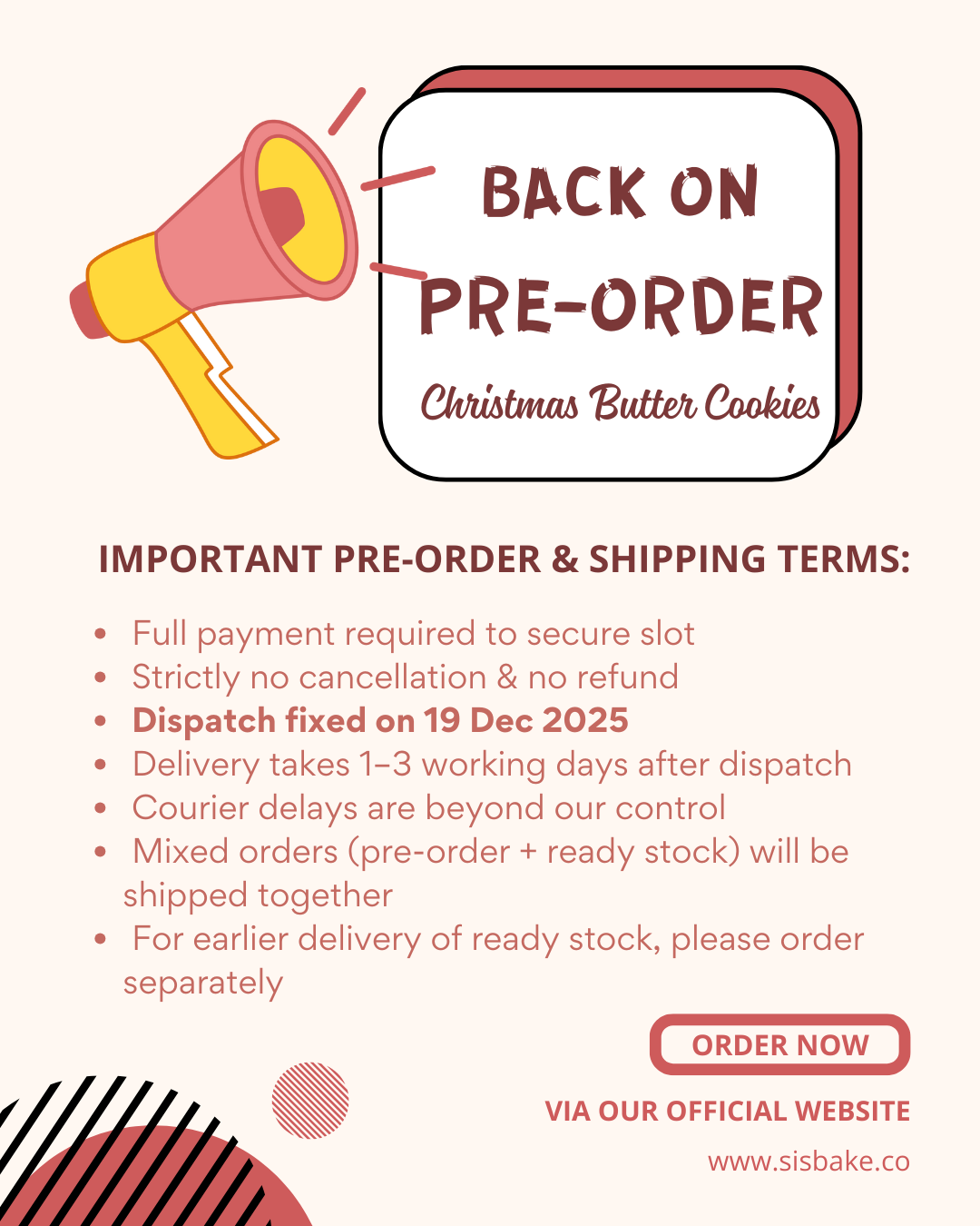 Christmas Cookie Box – REGULAR (Pre-Order)